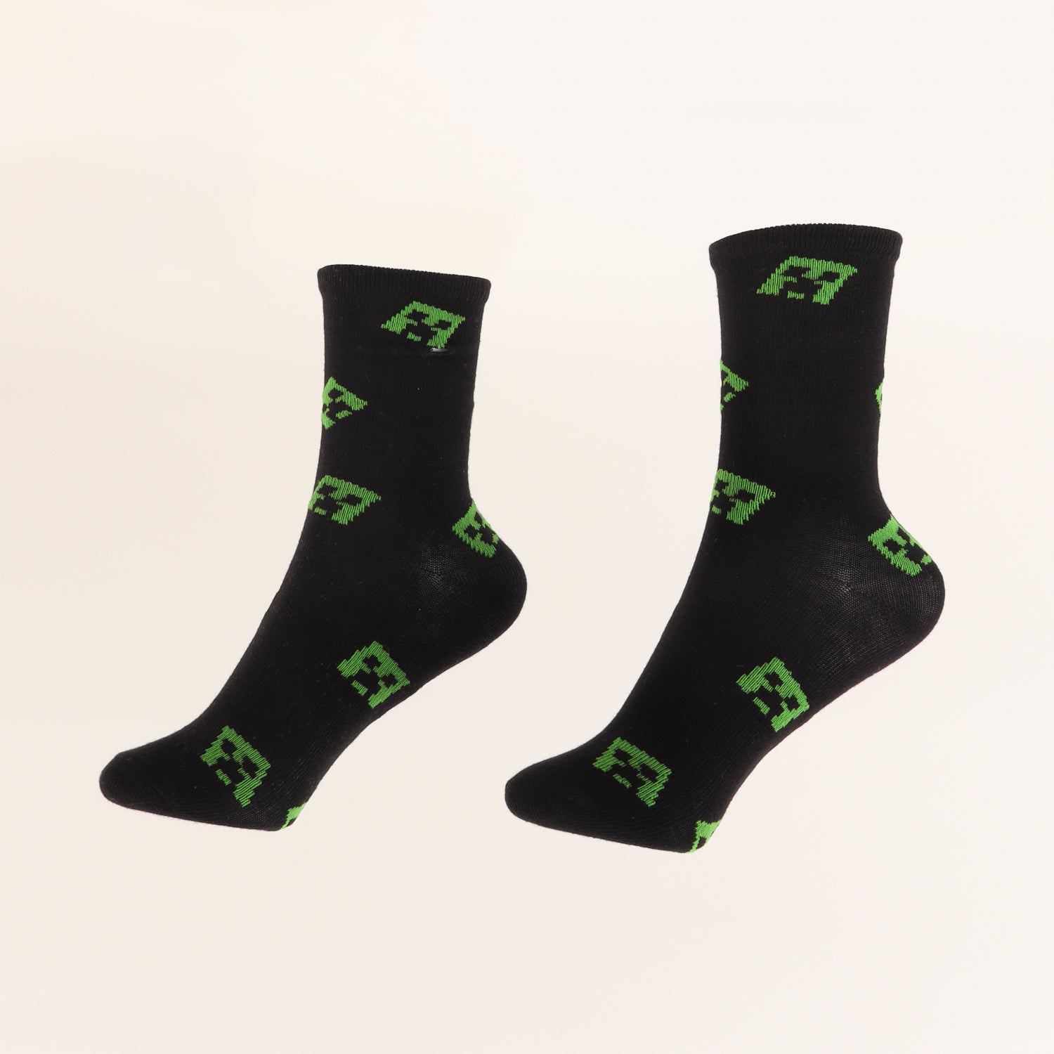 Tripack Calcetín Niño Verde Creeper Minecraft