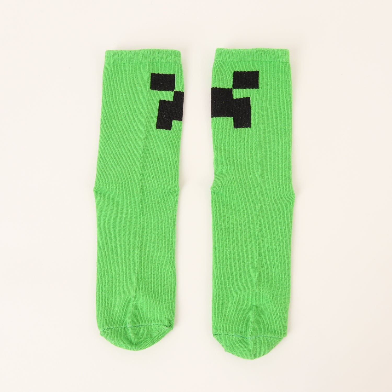 Tripack Calcetín Niño Verde Creeper Minecraft
