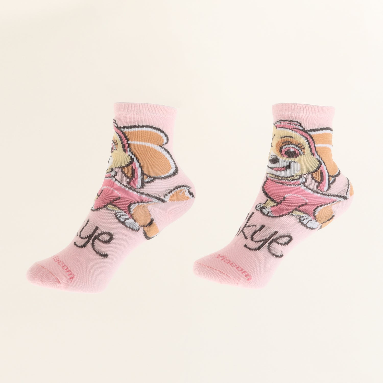 Tripack Calcetines Niña Rosado Full Print Skye Paw Patrol