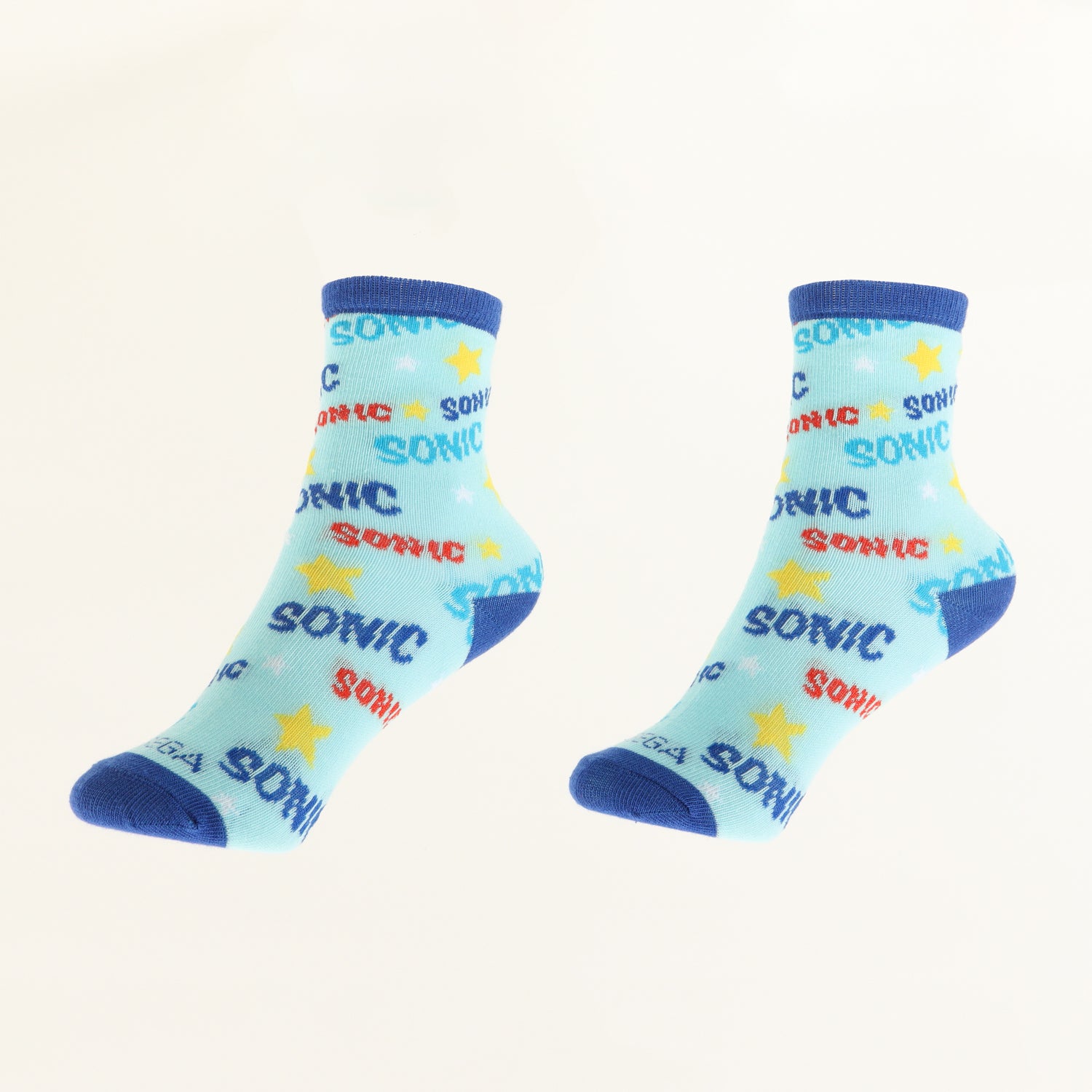 Tripack Calcetines Niño Azul Full Print Sonic