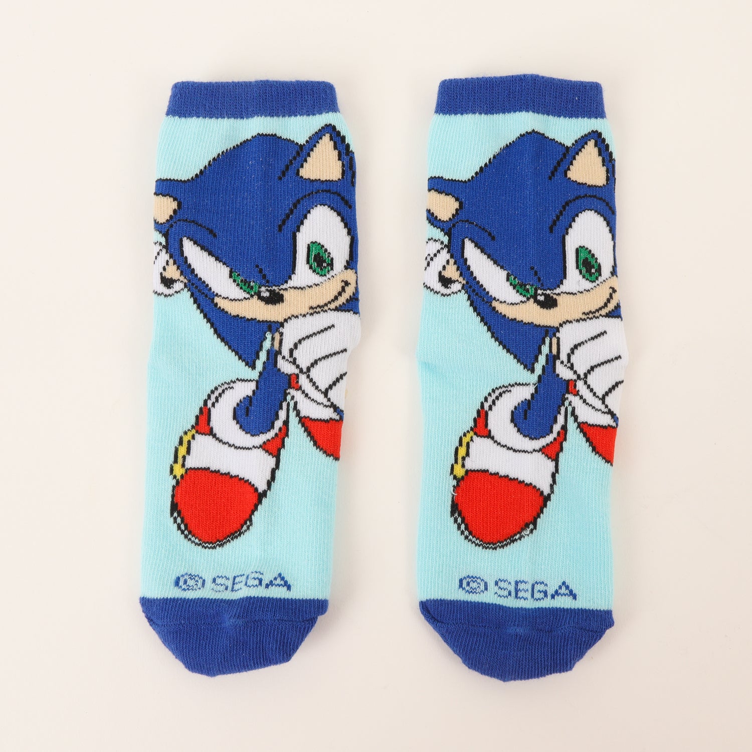 Tripack Calcetines Niño Azul Full Print Sonic