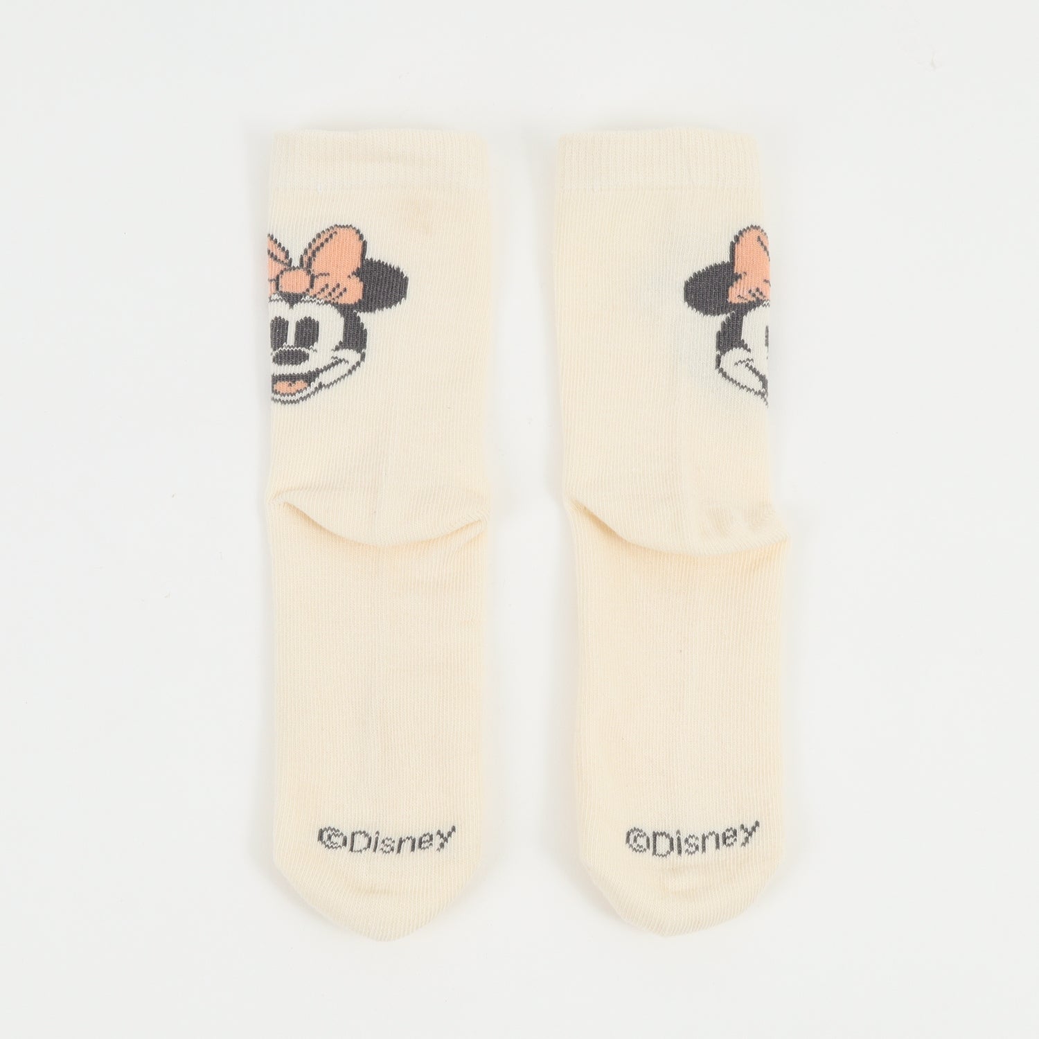 Tripack Calcetines Niña Rosado Flores Minnie Disney