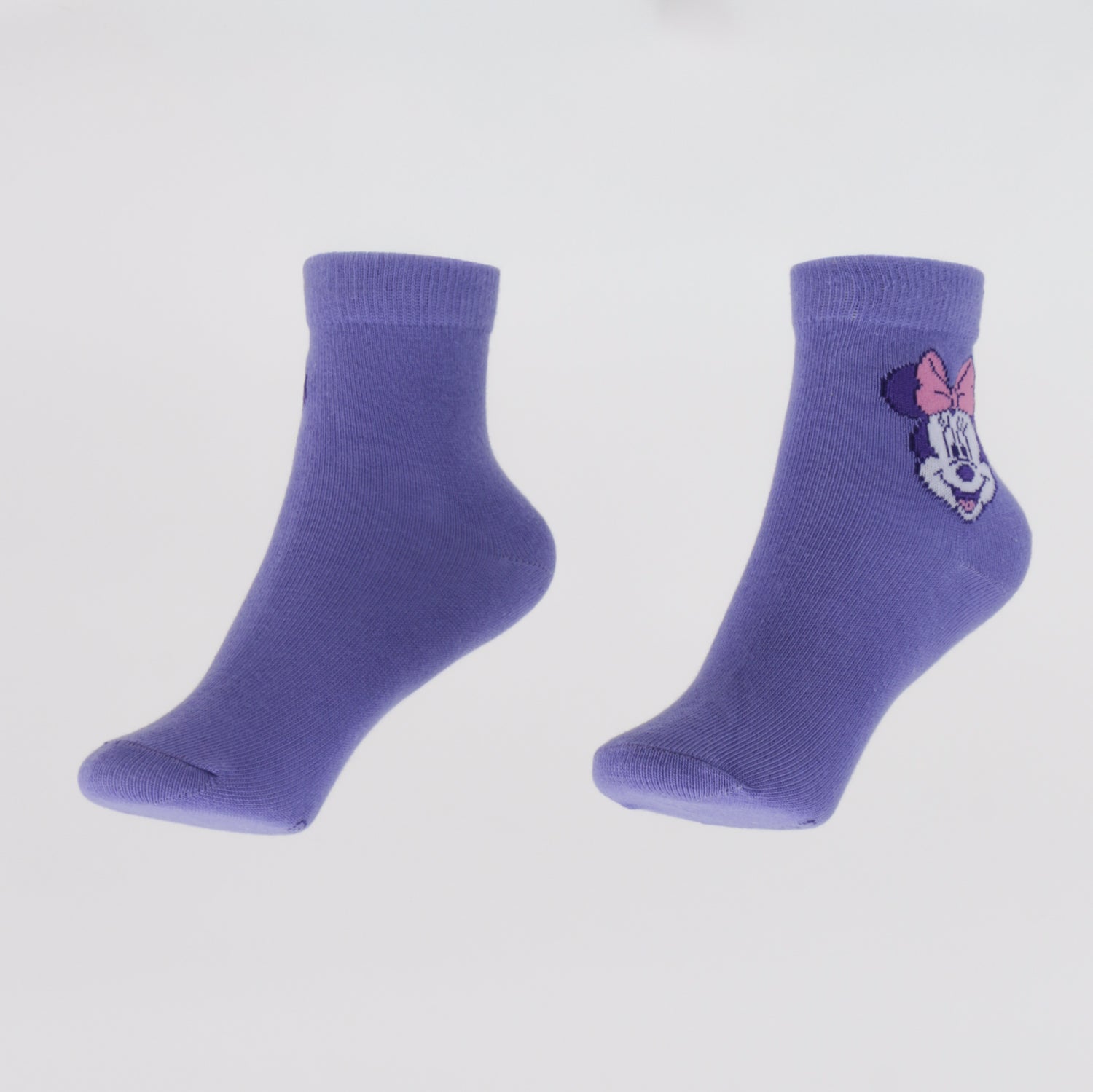 Tripack Calcetines Niña Rosado Full Print Minnie Disney