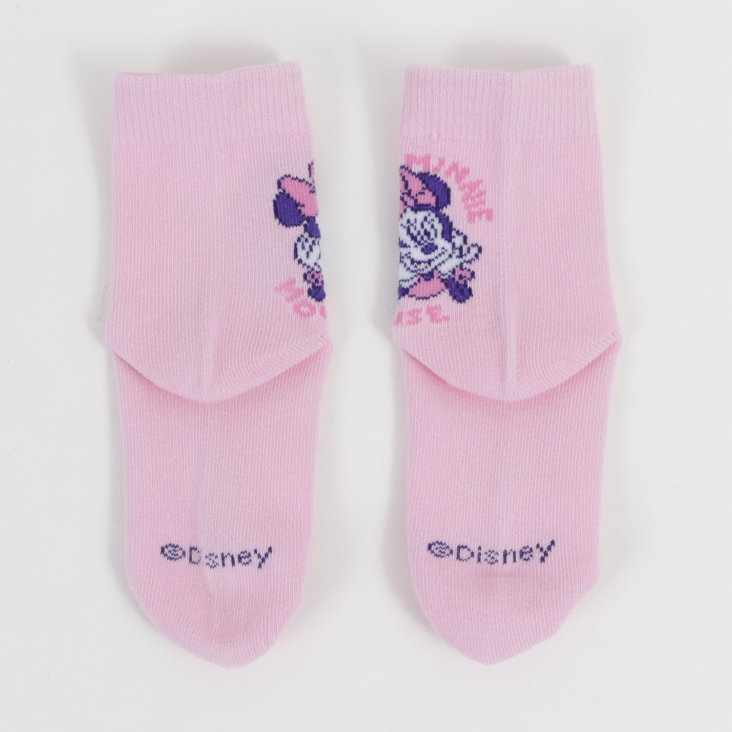 Tripack Calcetines Niña Rosado Full Print Minnie Disney