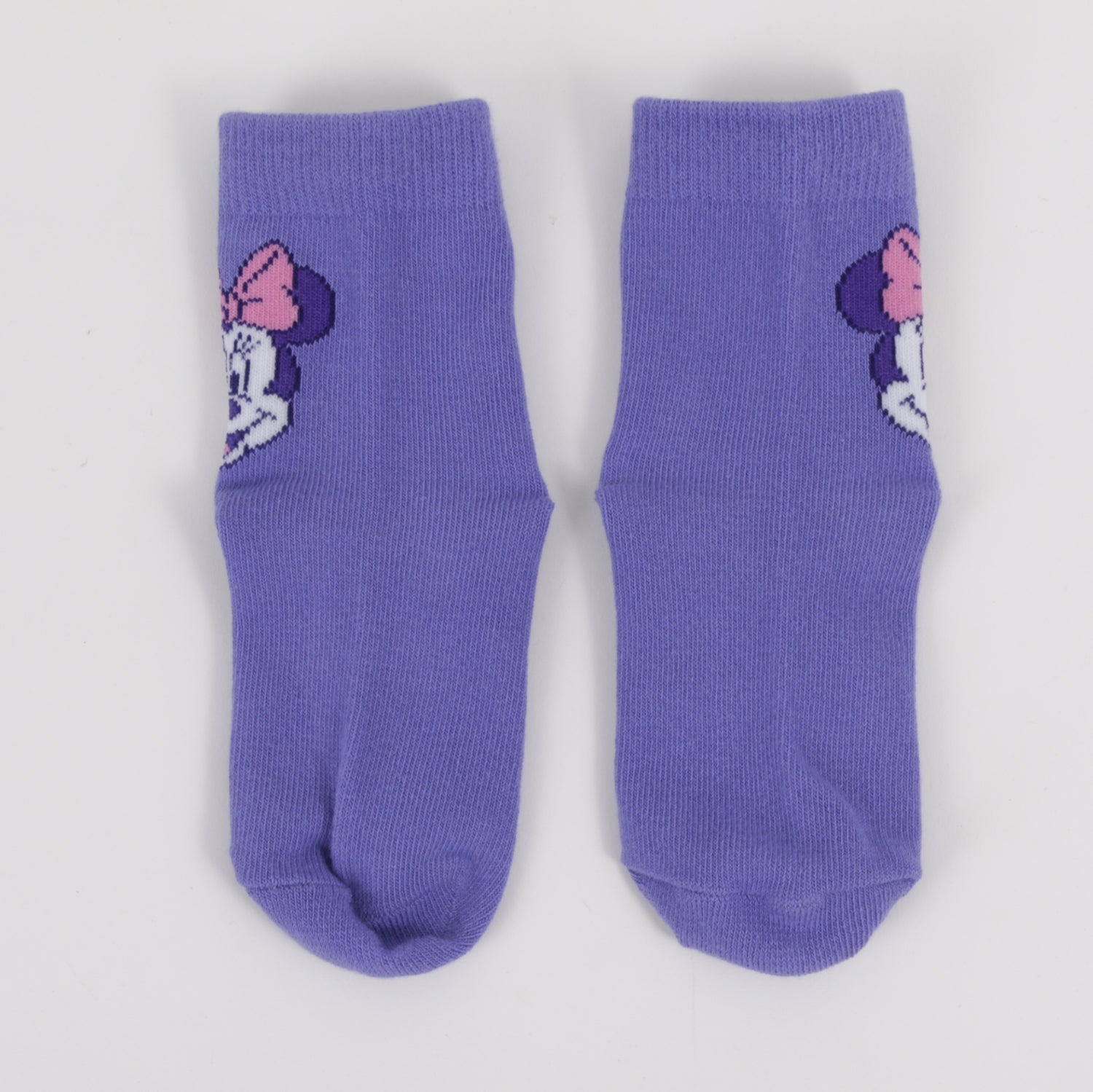 Tripack Calcetines Niña Rosado Full Print Minnie Disney