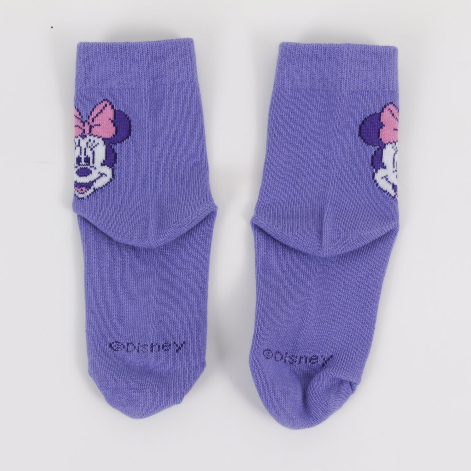 Tripack Calcetines Niña Rosado Full Print Minnie Disney