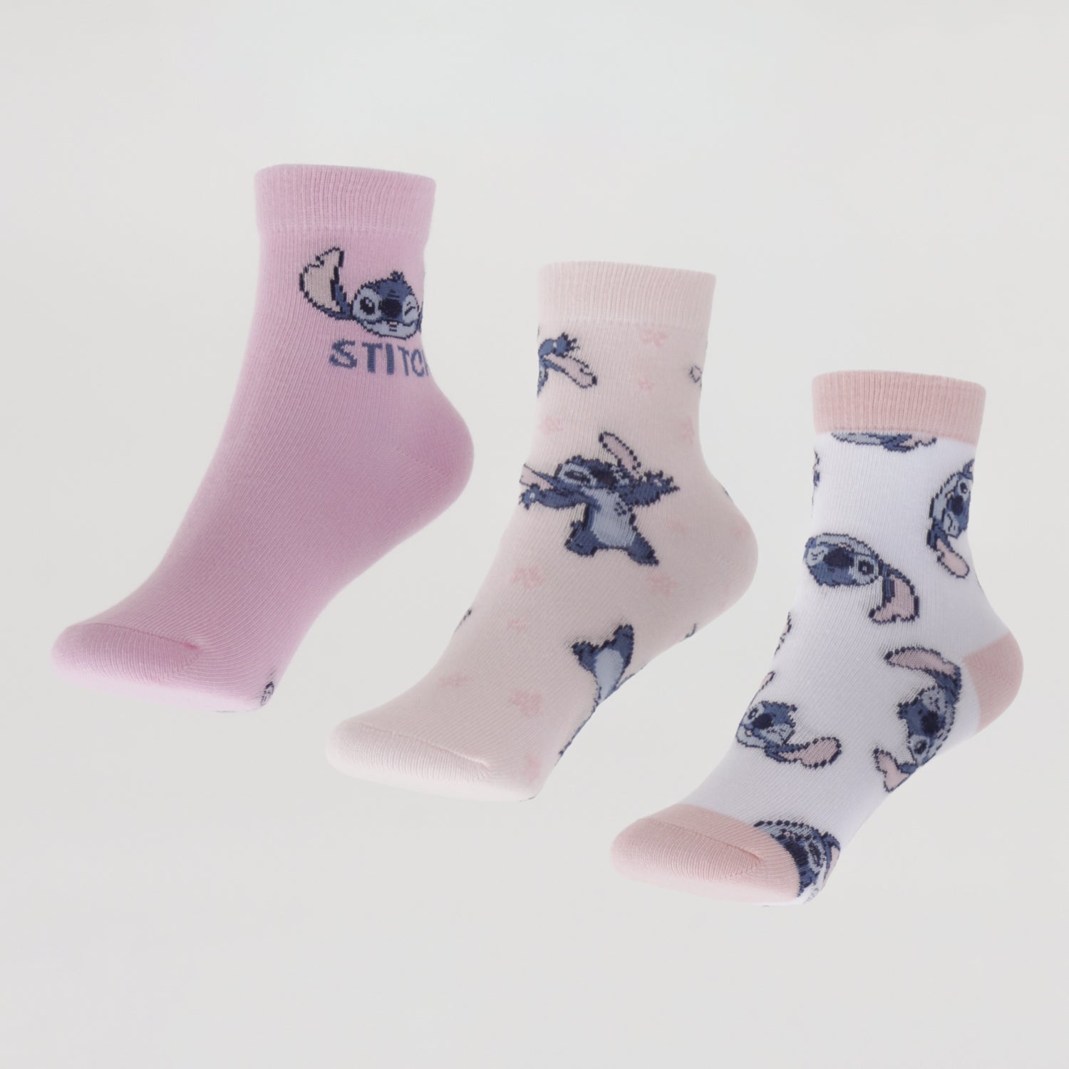 Tripack Calcetines Niña Celeste Ola Lilo & Stitch Disney