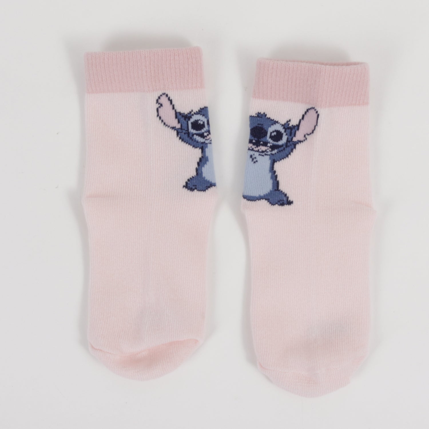 Tripack Calcetines Niña Rosado Print Lilo & Stitch Disney