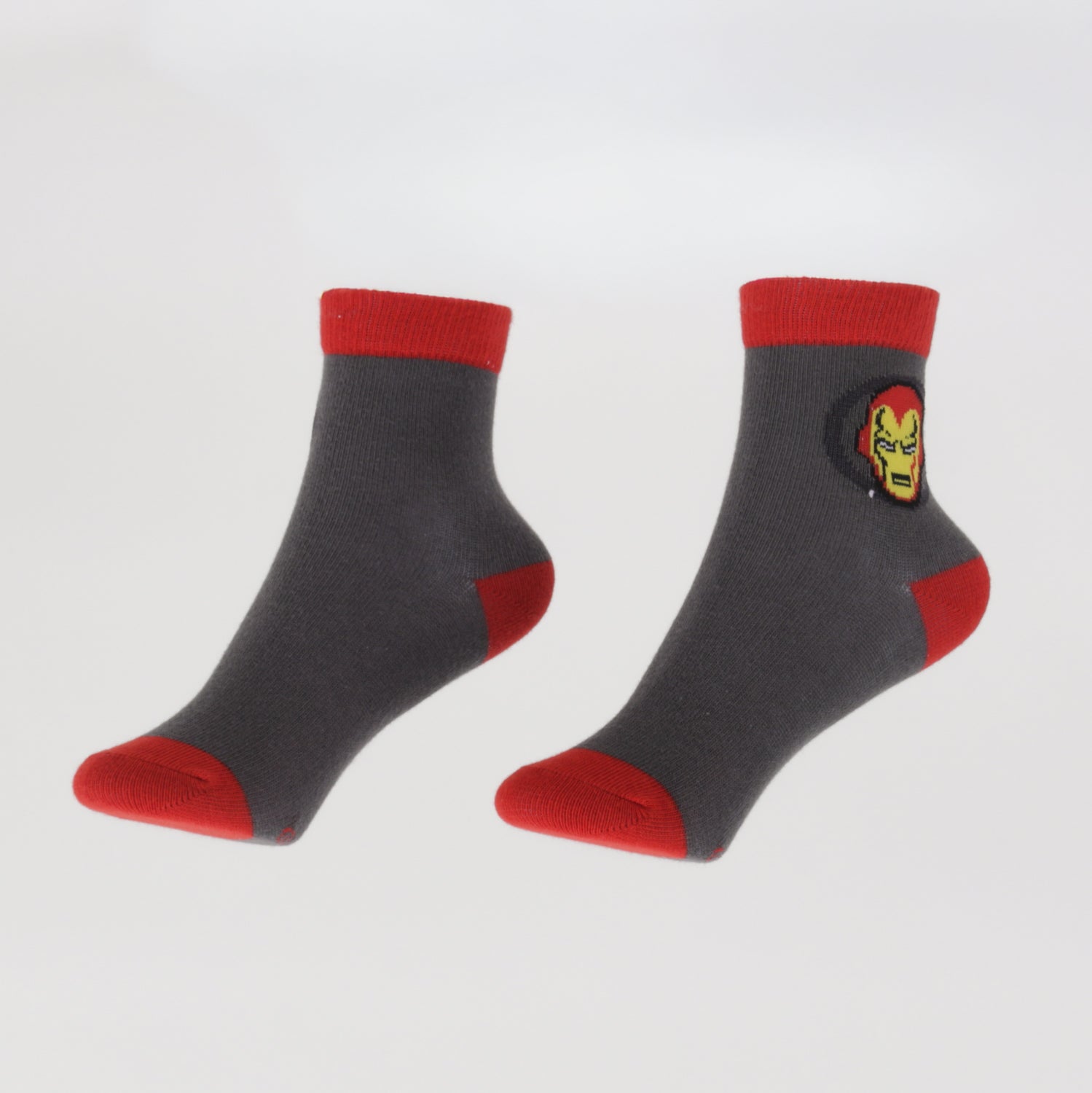 Tripack Calcetines Niño Gris Logos Avengers Marvel