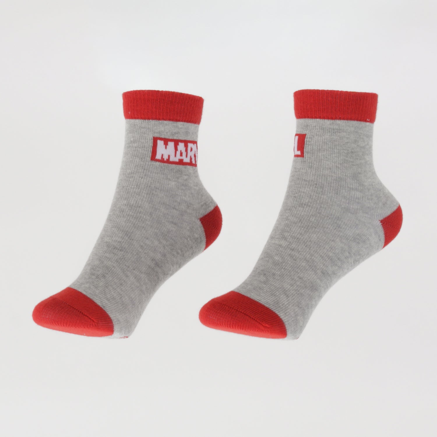 Tripack Calcetines Niño Gris Logos Avengers Marvel