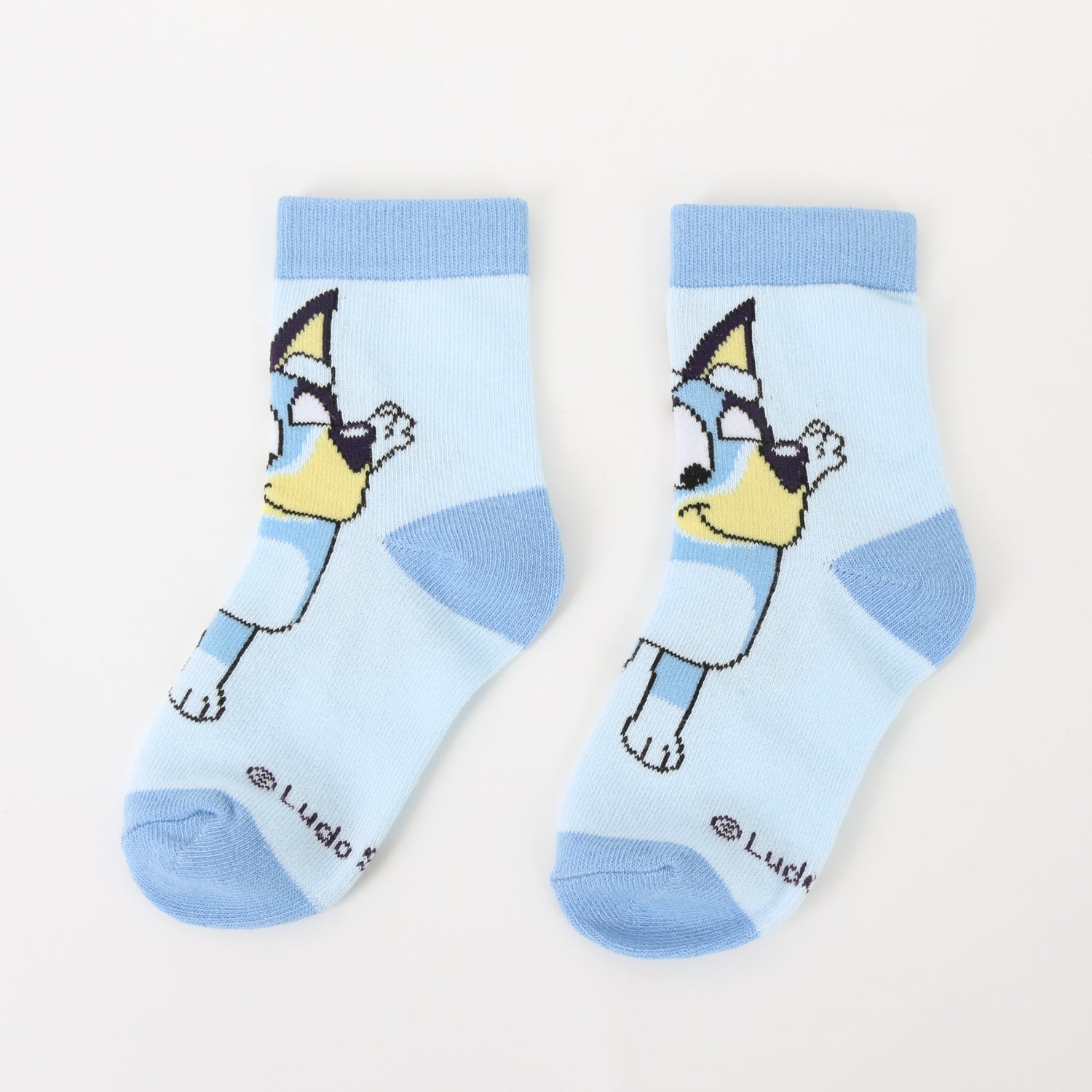 Tripack Calcetines Niño Celeste Rayas Bluey