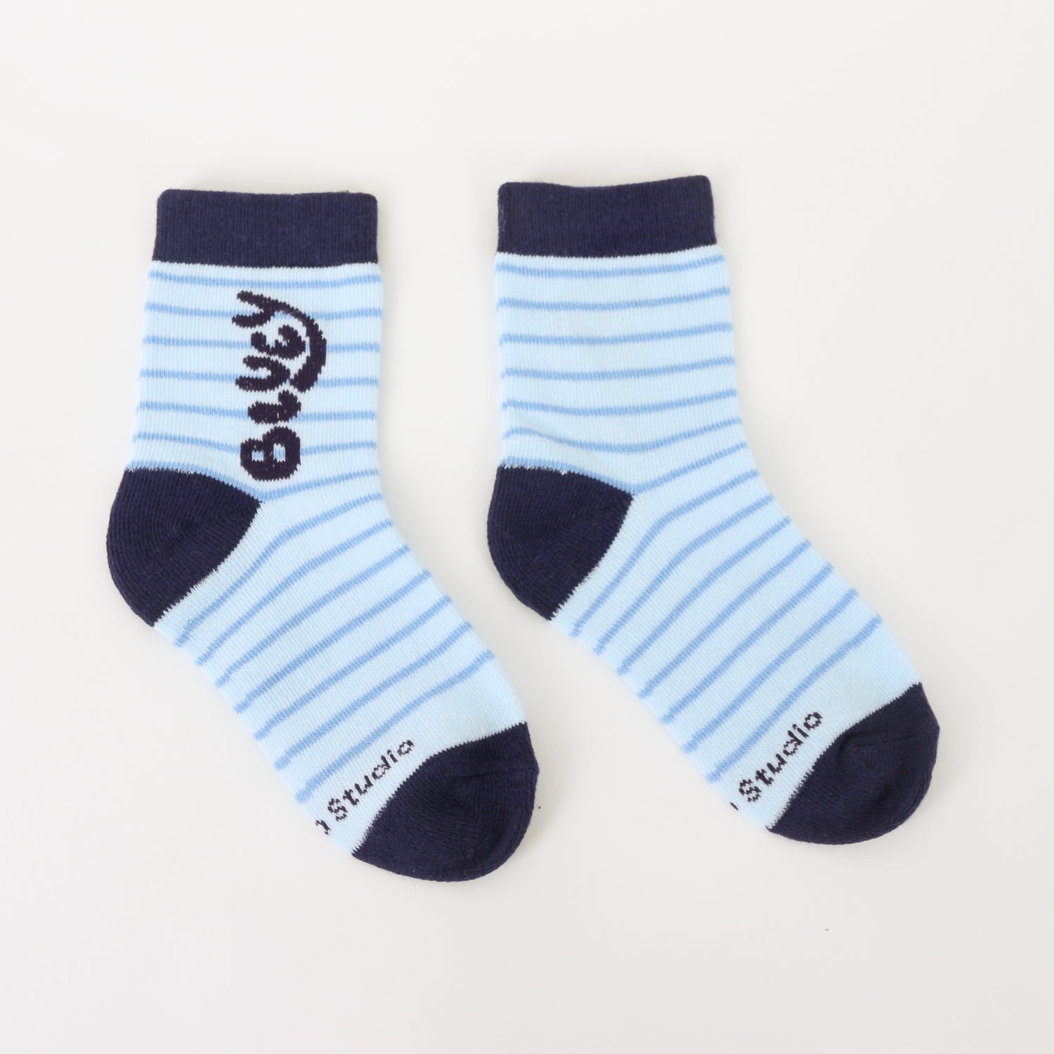 Tripack Calcetines Niño Celeste Rayas Bluey - Calcetines Chile | The Brands Club cl