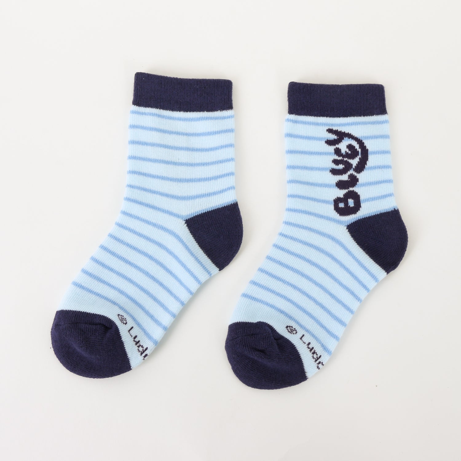 Tripack Calcetines Niño Celeste Rayas Bluey