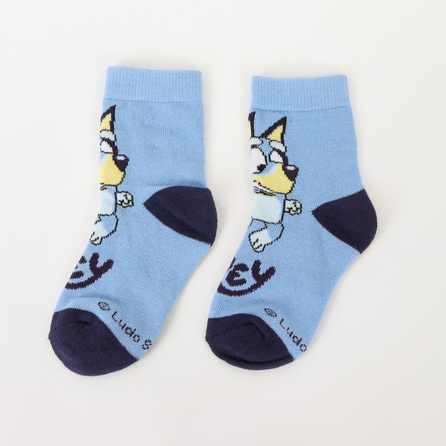 Tripack Calcetines Niño Celeste Rayas Bluey - Calcetines Chile | The Brands Club cl