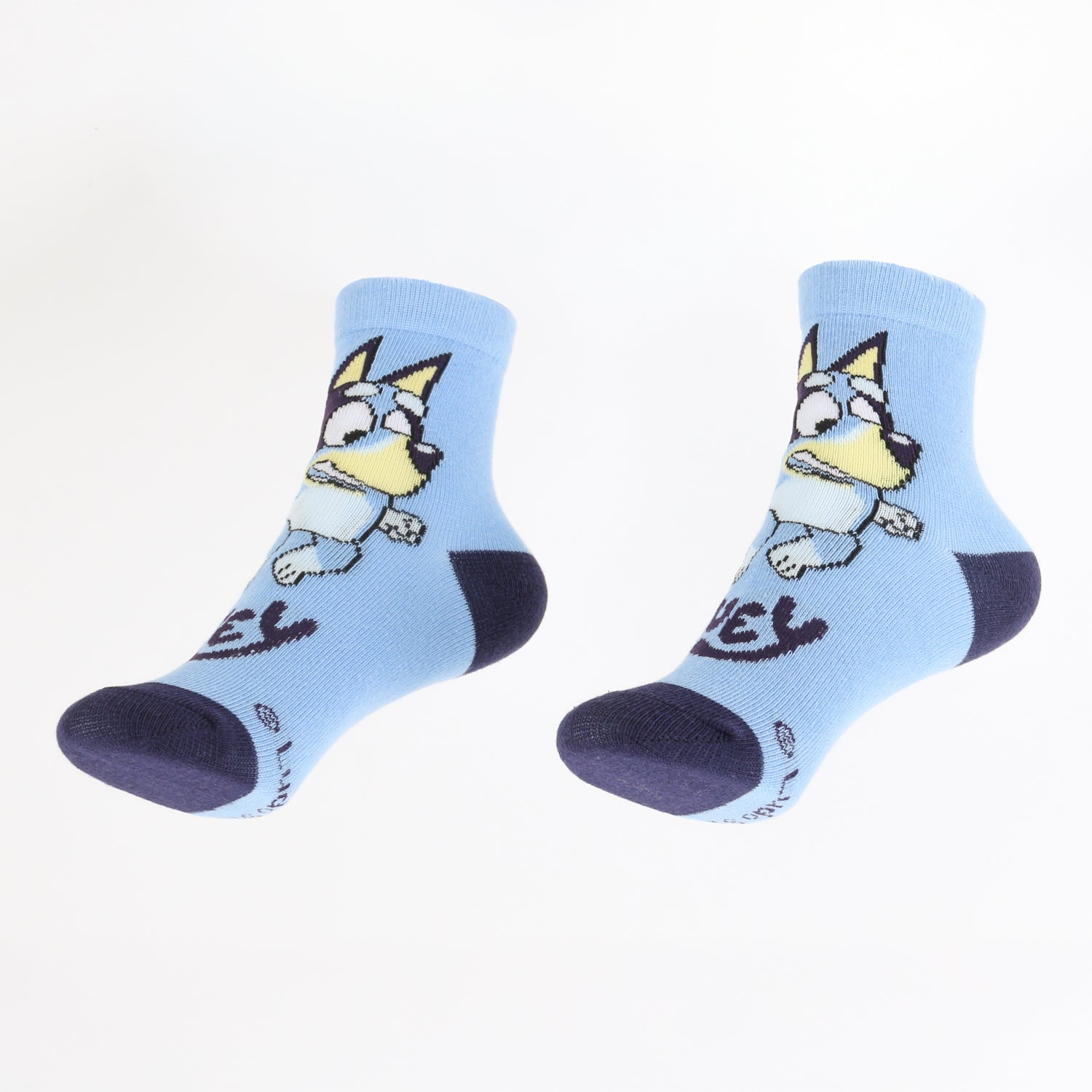 Tripack Calcetines Niño Celeste Rayas Bluey - Calcetines Chile | The Brands Club cl