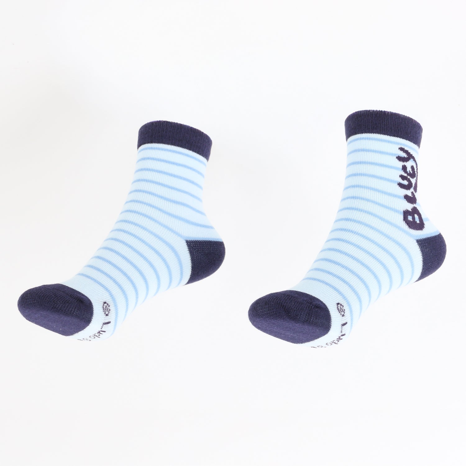 Tripack Calcetines Niño Celeste Rayas Bluey