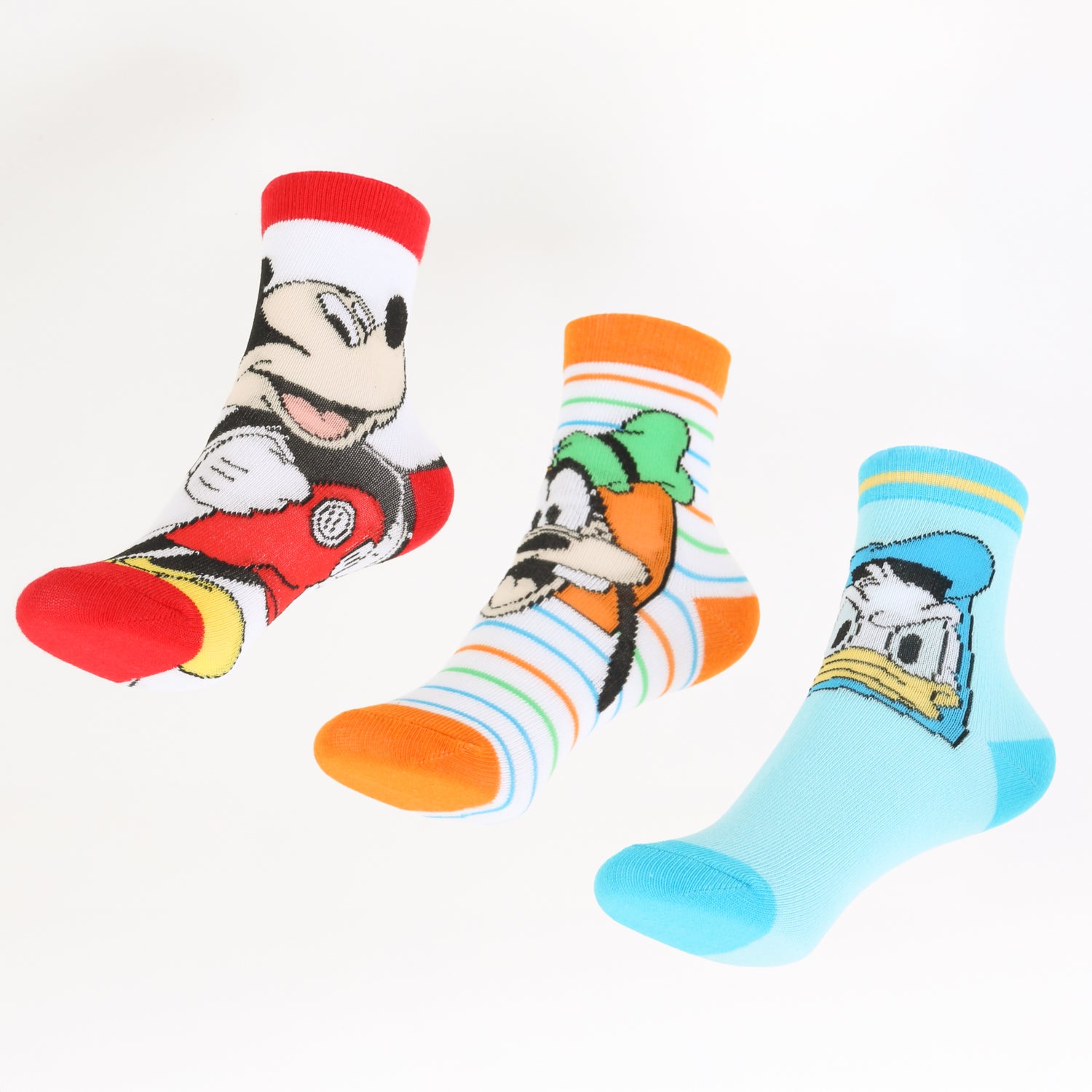 Tripack Calcetines Niño Blanco Mickey Donald & Goofy Disney - Calcetines Chile | The Brands Club cl