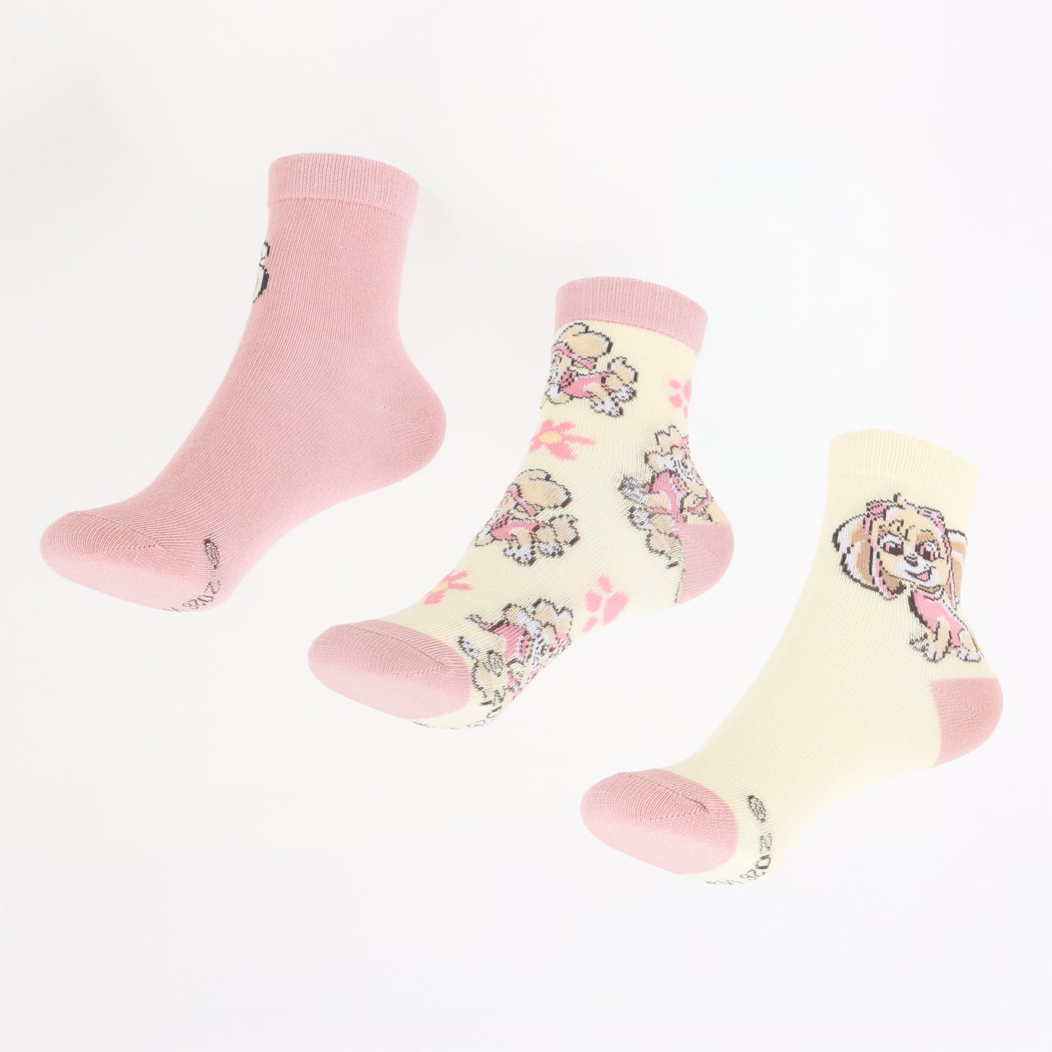 Tripack Calcetines Niña Rosado Skye Paw Patrol - Calcetines Chile | The Brands Club cl