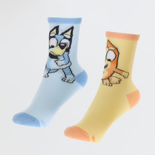 Bipack Calcetines Niña Bailando Celeste Bingo & Bluey - Calcetines Chile | The Brands Club cl