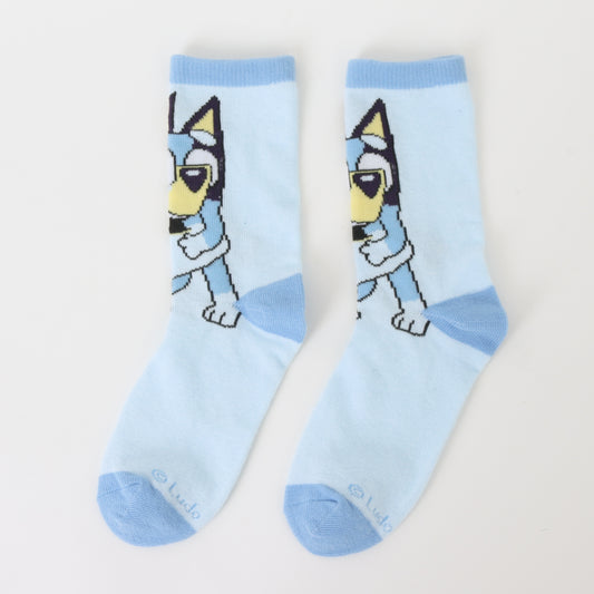 Bipack Calcetines Niña Bailando Celeste Bingo & Bluey - Calcetines Chile | The Brands Club cl