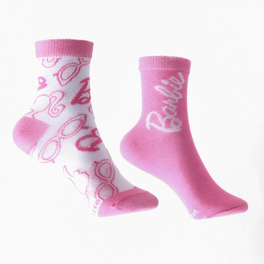 Bipack Calcetines Niña Full Print Rosado Barbie - Calcetines Chile | The Brands Club cl