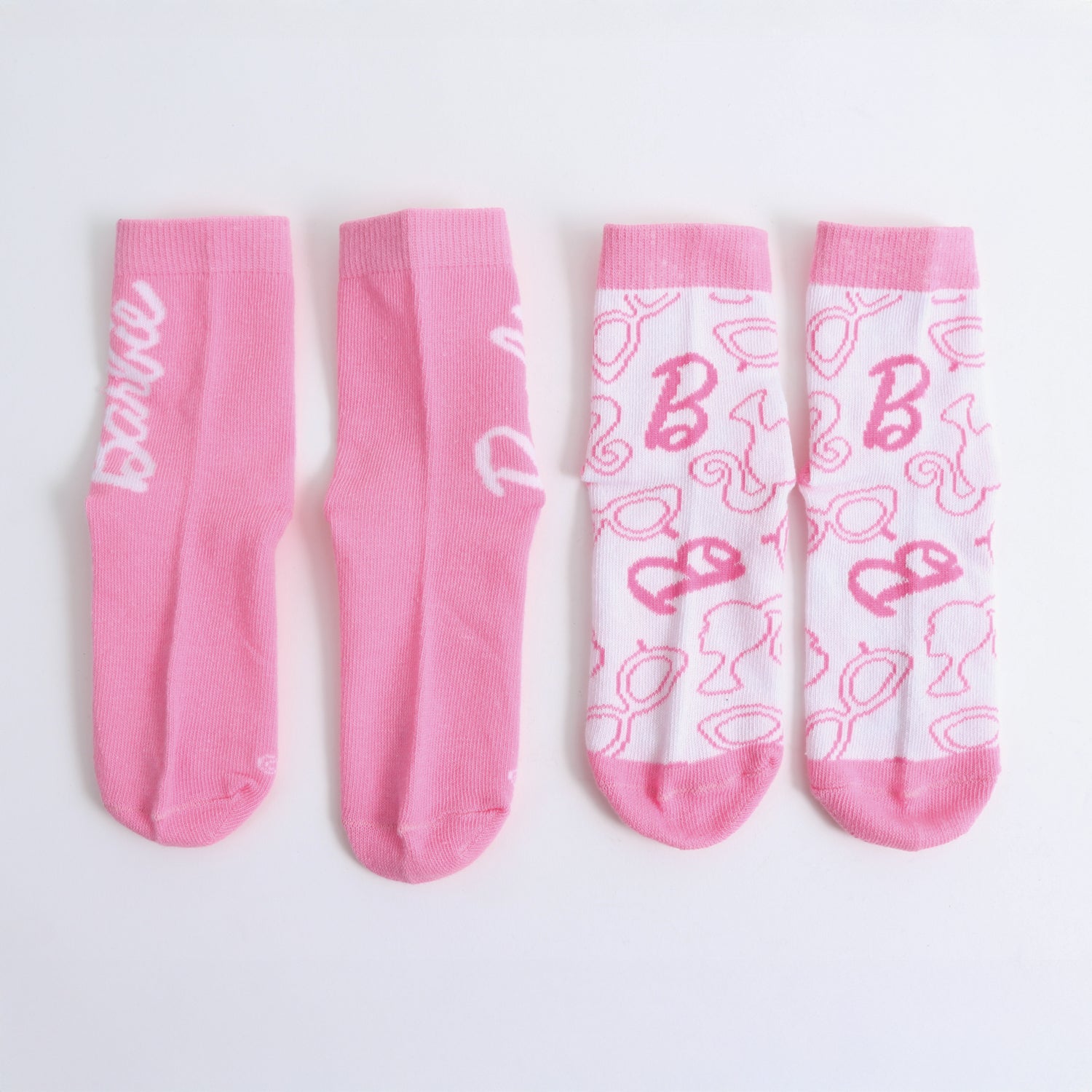 Bipack Calcetines Niña Full Print Rosado Barbie - Calcetines Chile | The Brands Club cl
