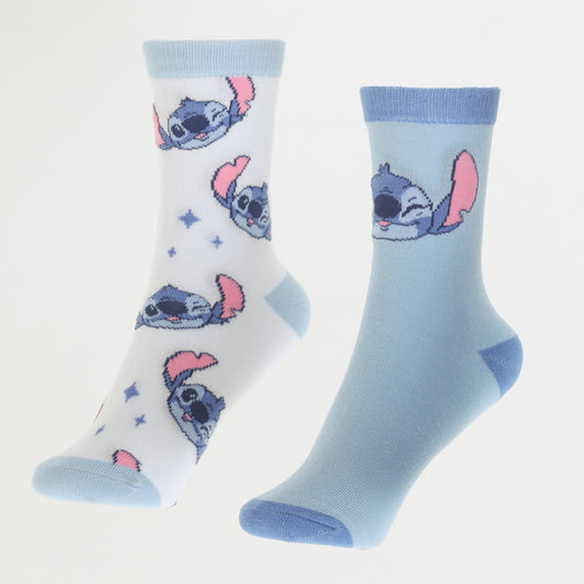 Bipack Calcetines Niña Full Print Lilo Stitch Celeste Disney - Calcetines Chile | The Brands Club cl
