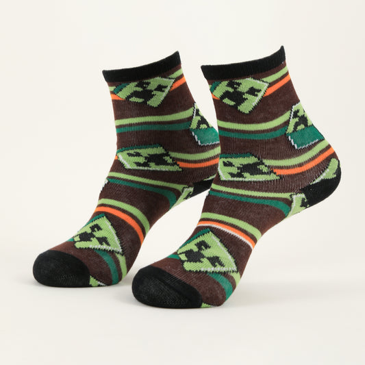 Bipack Calcetines Niño Creepers Verde Minecraft - Calcetines Chile | The Brands Club cl