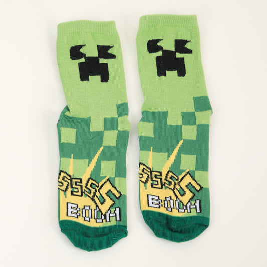 Bipack Calcetines Niño Creepers Verde Minecraft - Calcetines Chile | The Brands Club cl