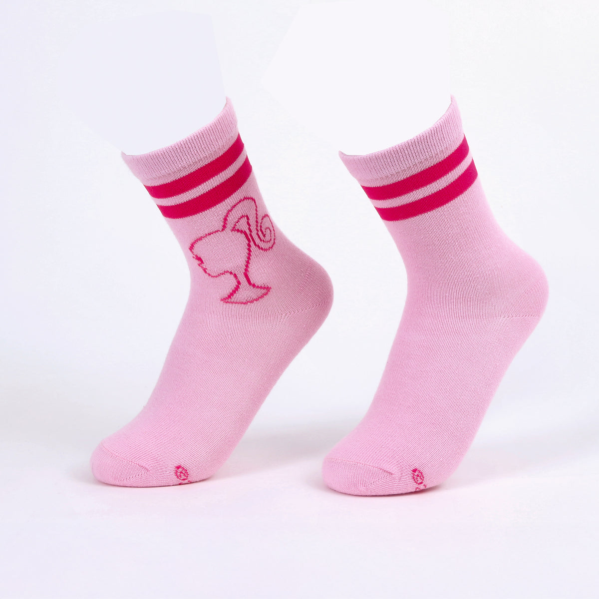 Calcetín 2P Niña Barbie Logo Rosado