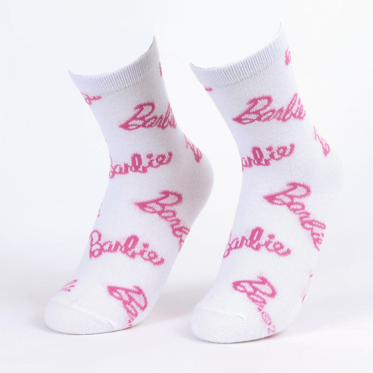 Calcetín 2P Niña Barbie Logo Rosado