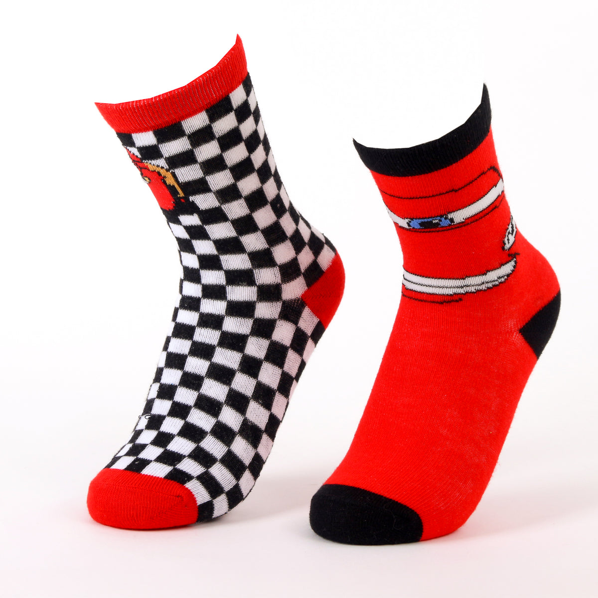 Calcetín 2P Niño Cars Disney Cuadrille Rojo - Calcetines Chile | The Brands Club cl