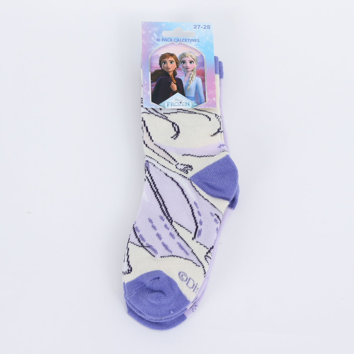 Calcetín 2P Niña Elsa Disney Morado - Calcetines Chile | The Brands Club cl