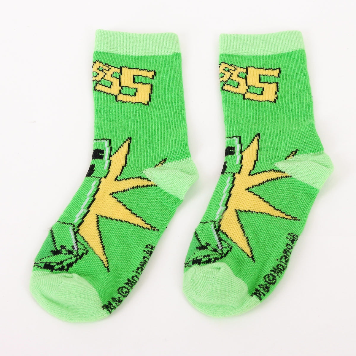 Calcetín 2P Niño Minecraft Creepers Verde - Calcetines Chile | The Brands Club cl