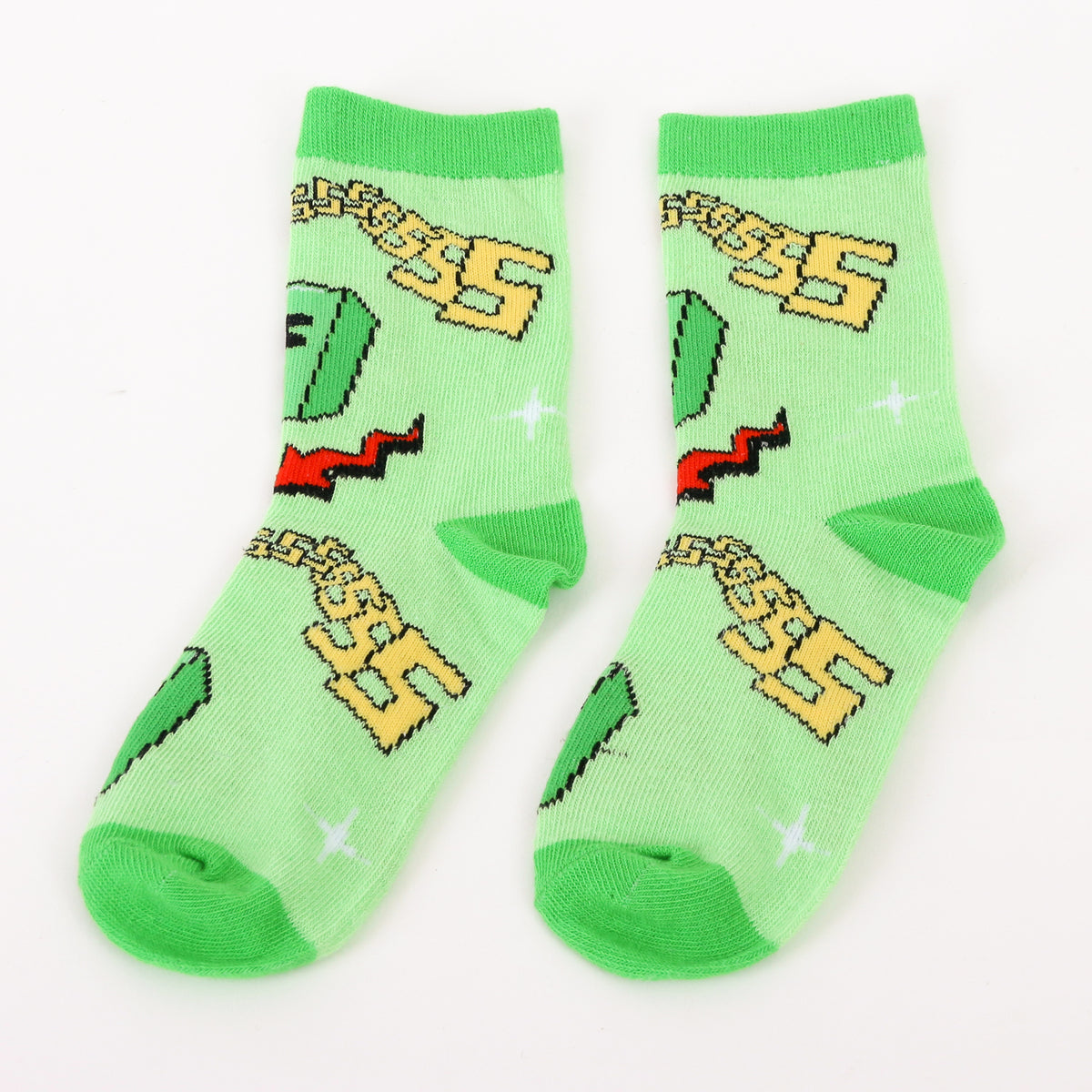 Calcetín 2P Niño Minecraft Creepers Verde - Calcetines Chile | The Brands Club cl