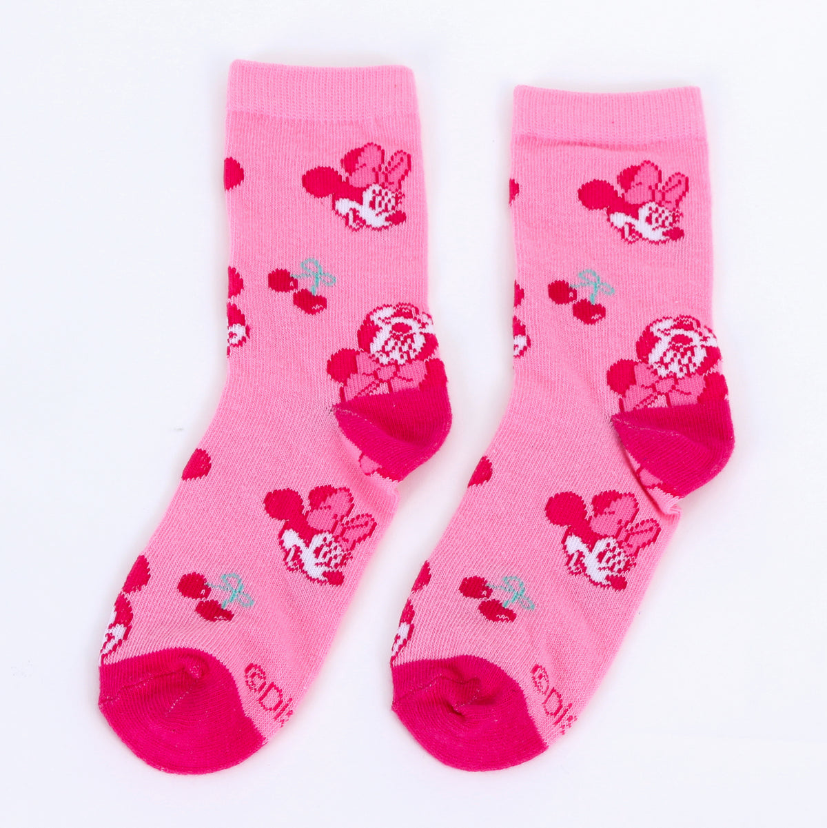 Calcetín 2P Niña Minnie Disney Guindsa Rosado