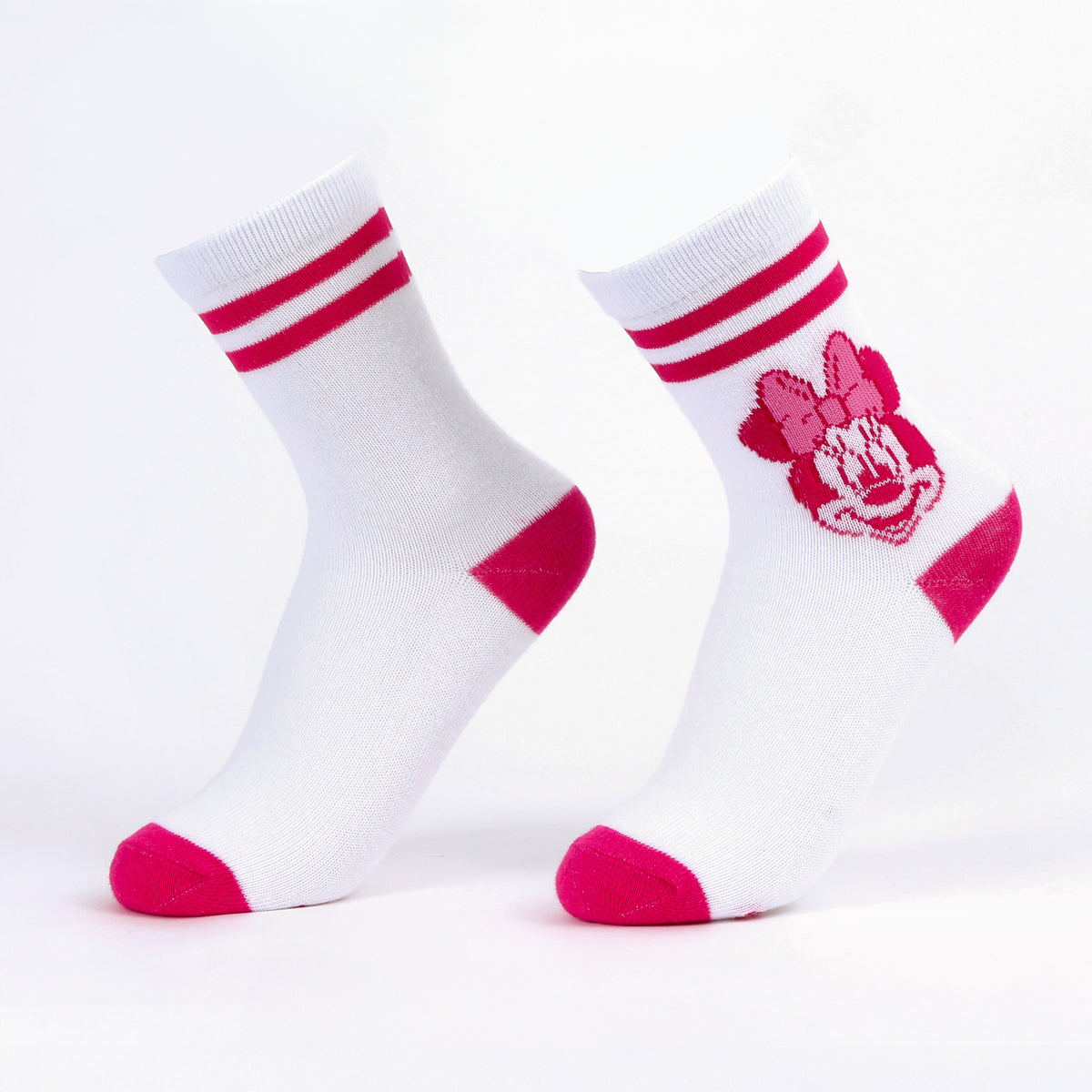 Calcetín 2P Niña Minnie Disney Guindsa Rosado