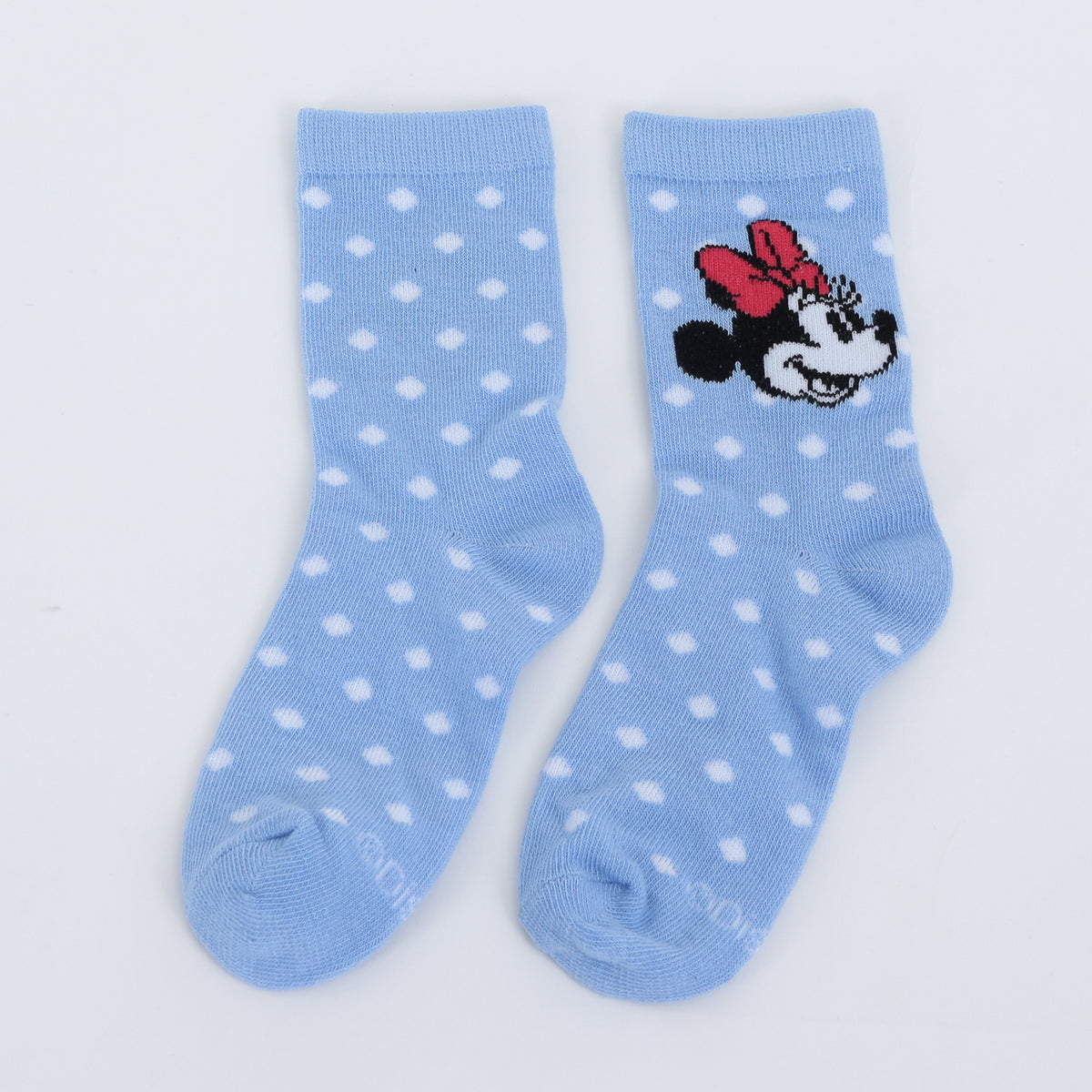 Calcetín 2P Niña Minnie Disney Lunares Blanco