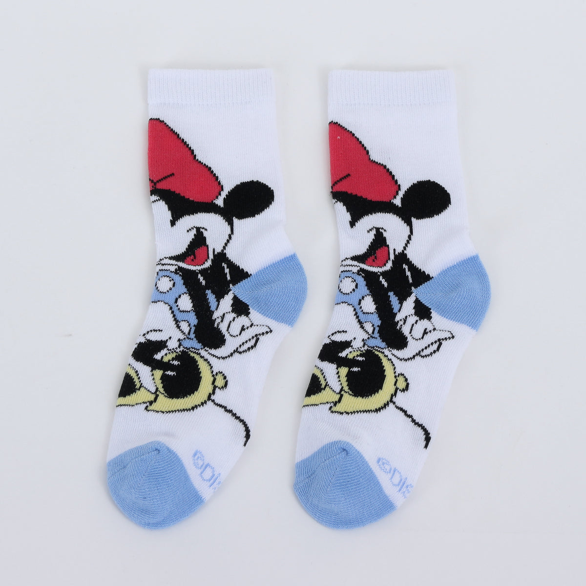 Calcetín 2P Niña Minnie Disney Lunares Blanco