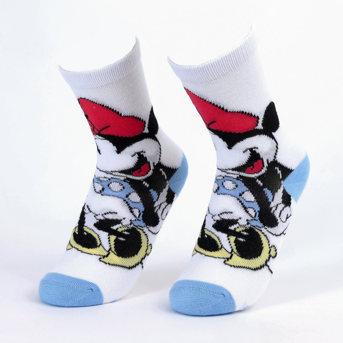 Calcetín 2P Niña Minnie Disney Lunares Blanco