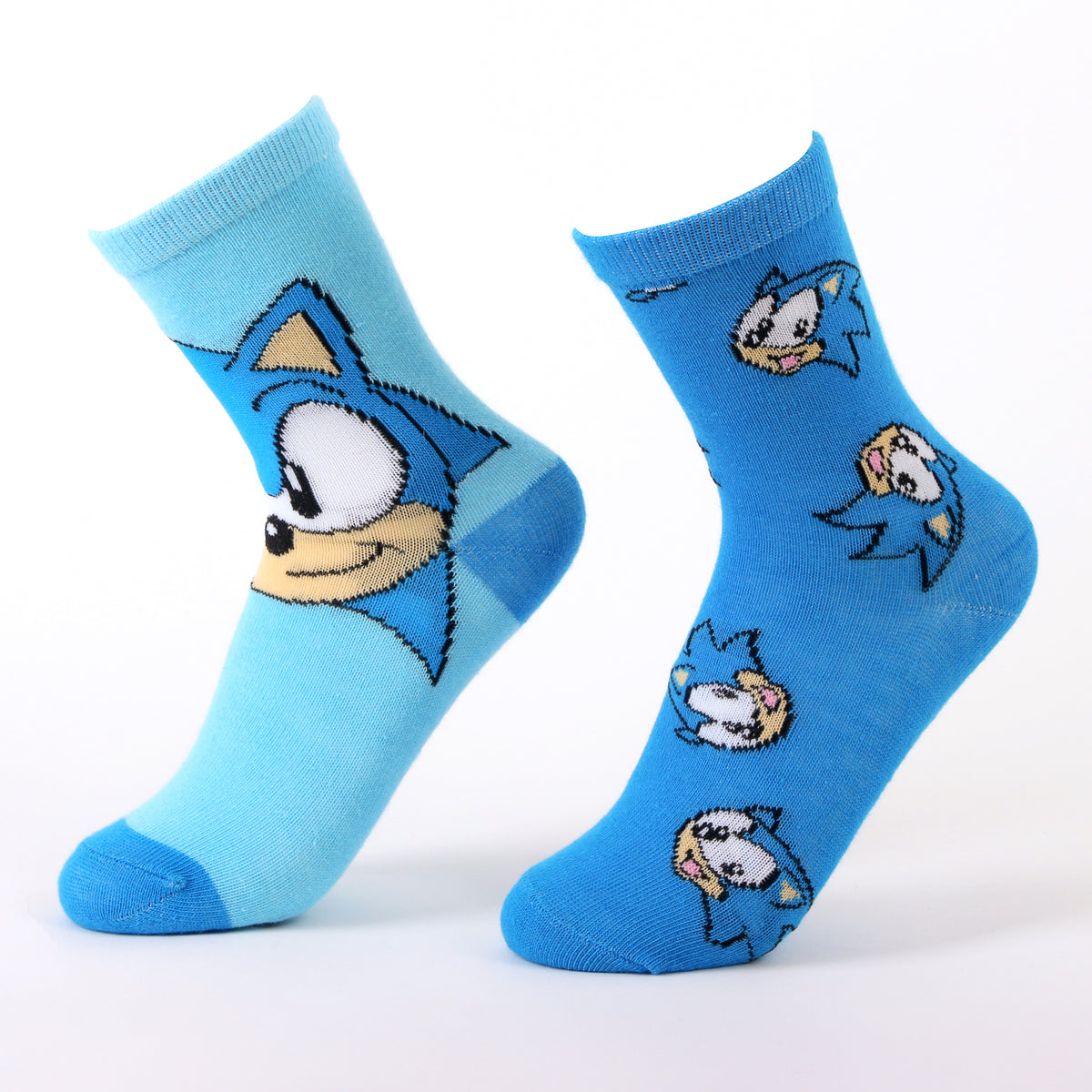 Calcetín 2P Niño Sonic Estampado Celeste - Calcetines Chile | The Brands Club cl