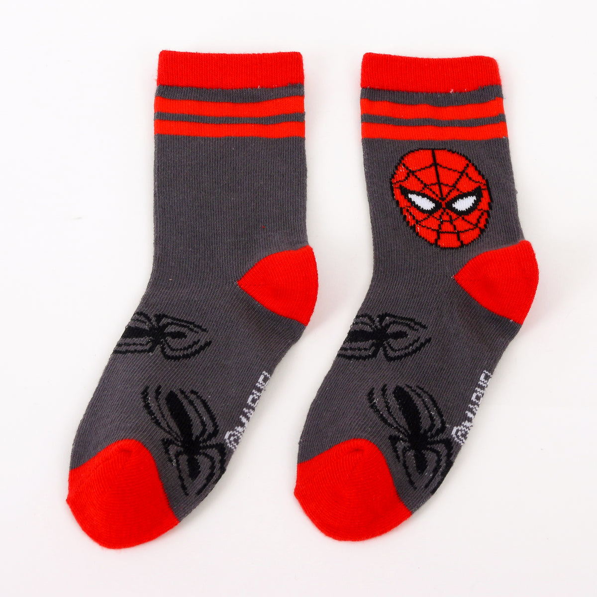 Calcetín 2P Niño Spiderman Marvel Cabeza Rojo - Calcetines Chile | The Brands Club cl