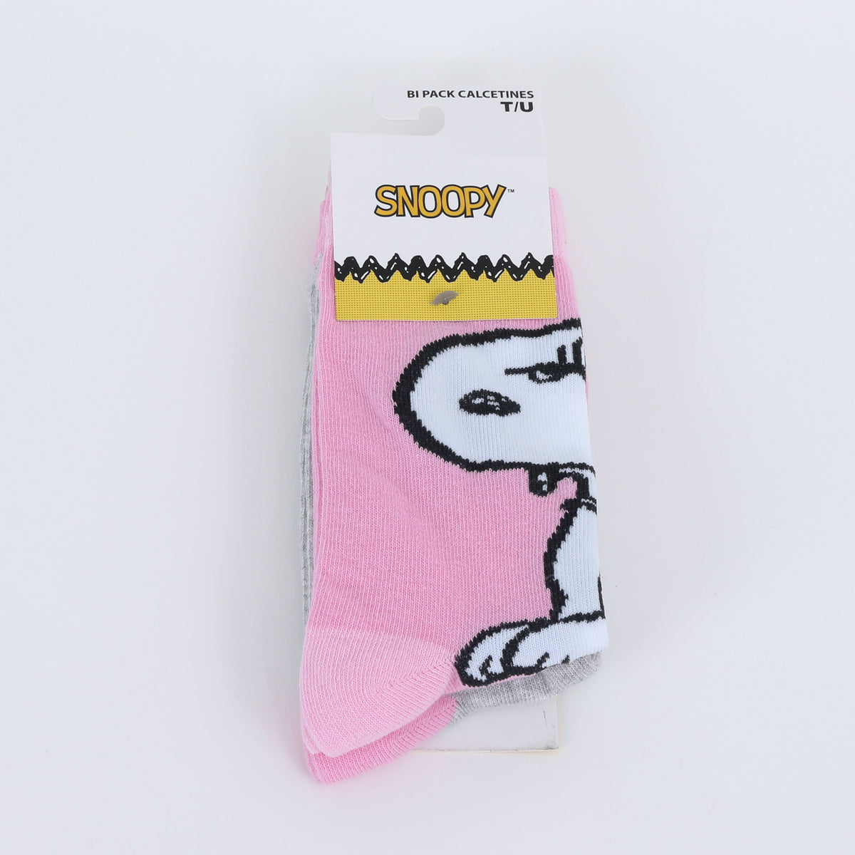 Calcetín 2P Mujer Snoopy Rosado - Calcetines Chile | The Brands Club cl