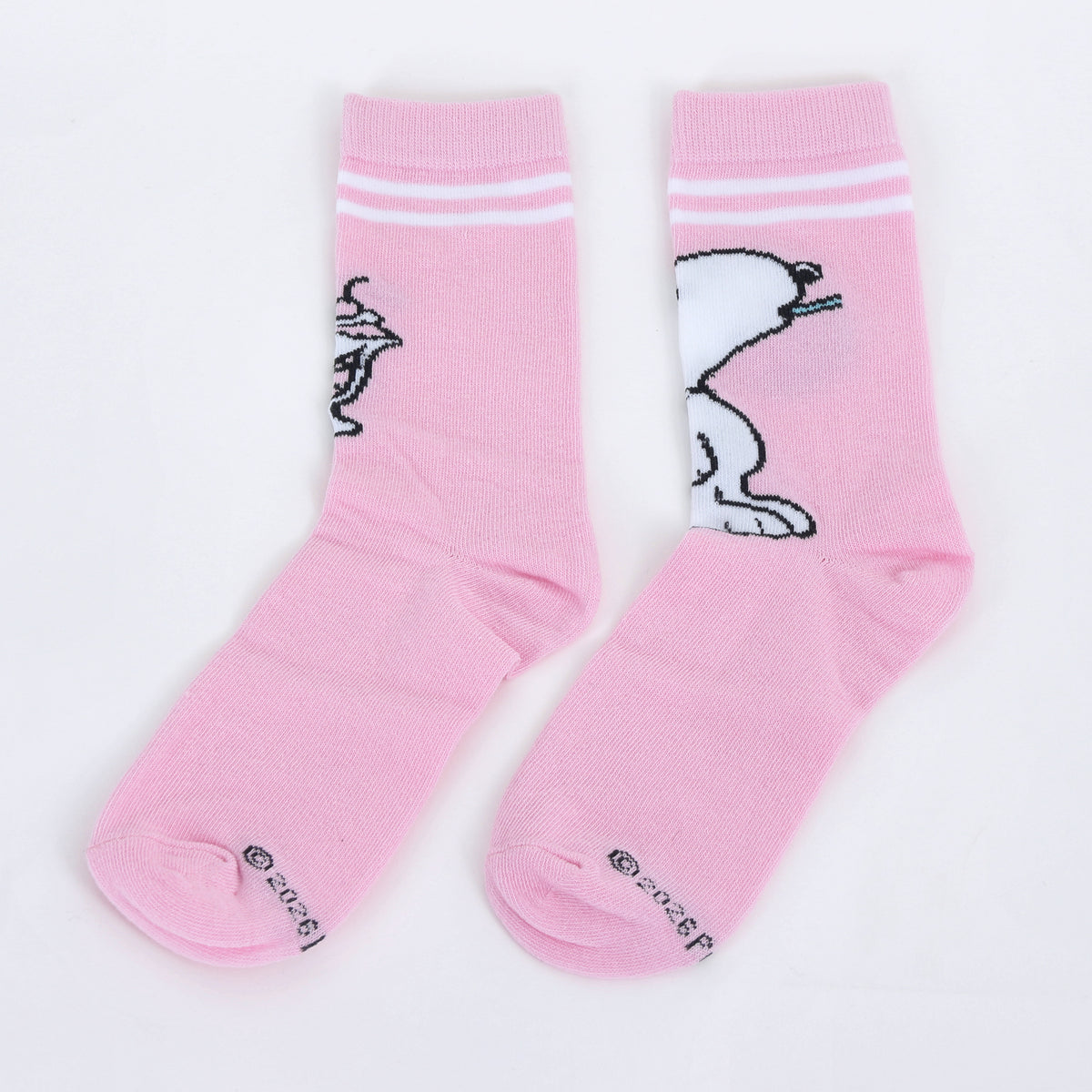 Calcetín 2P Mujer Snoopy Cuadrille Rosado - Calcetines Chile | The Brands Club cl
