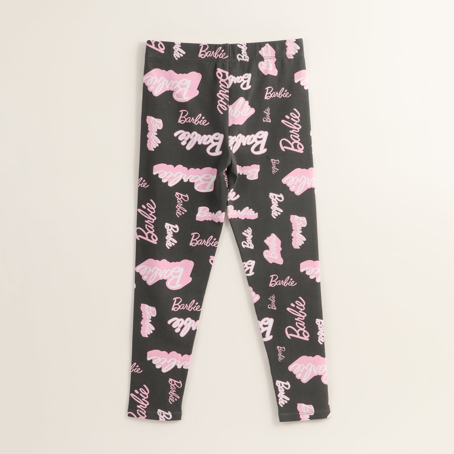 Calza Niña Full Print Logo Negro Barbie