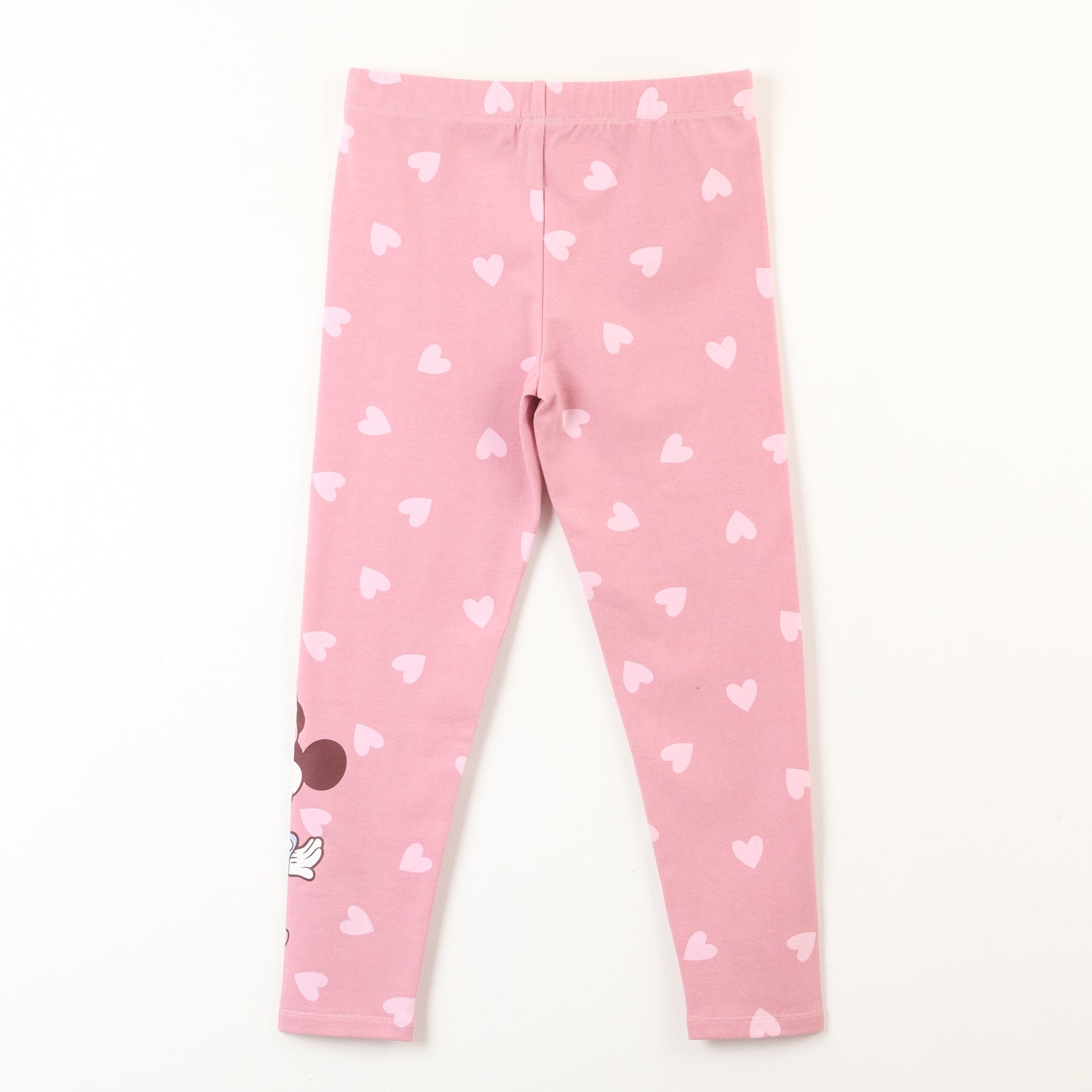 Calza Niña Minnie Corazones Rosado Disney