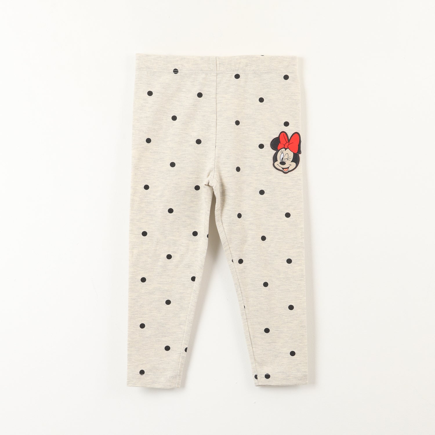 Calza Flare Niña Minnie Puntos Gris Disney