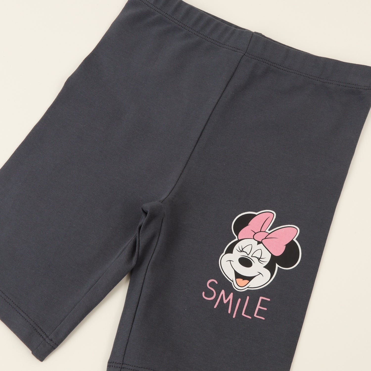 Calza Niña Biker Gris Minnie Smile Disney