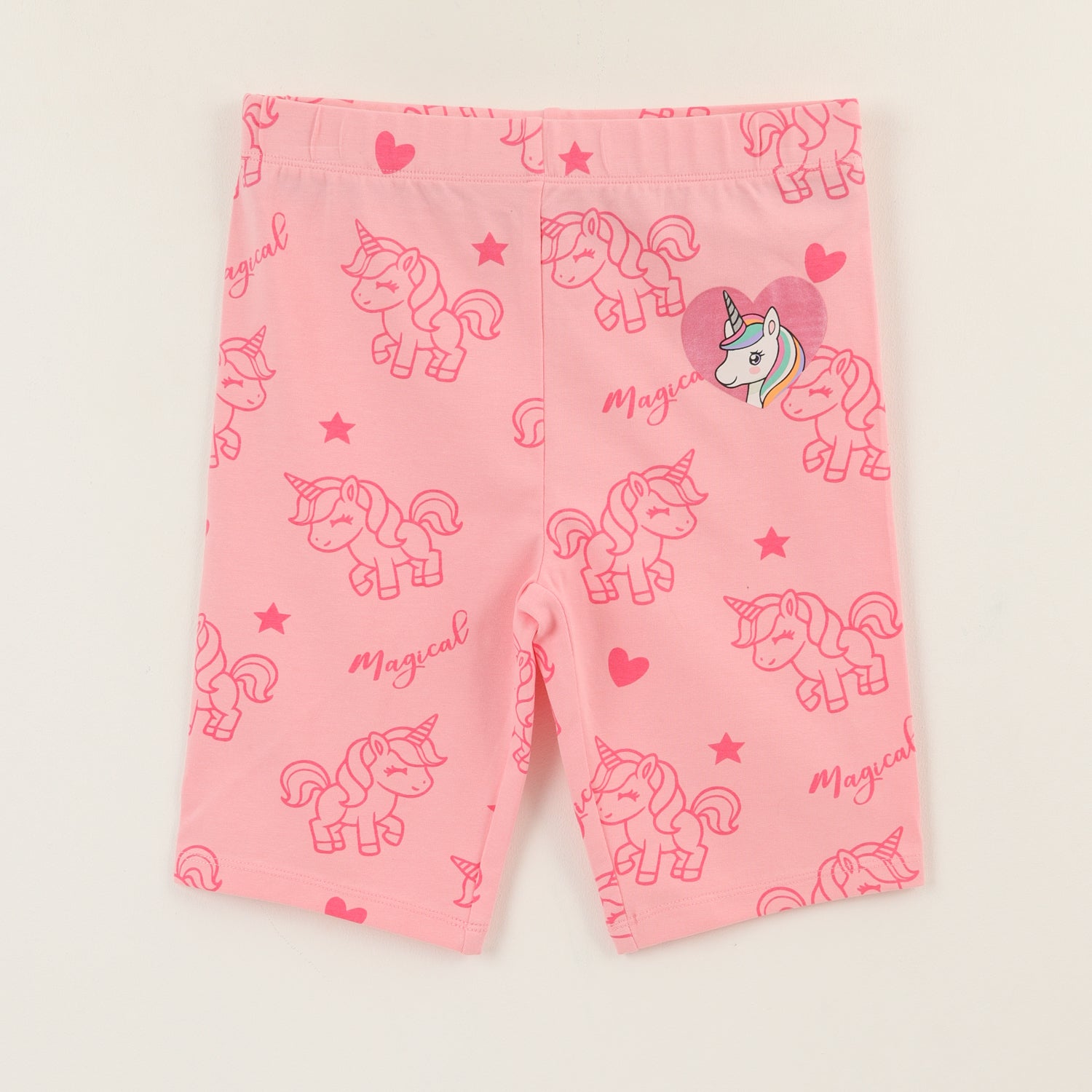 Calza Niña Rosado Full Print Unicornio