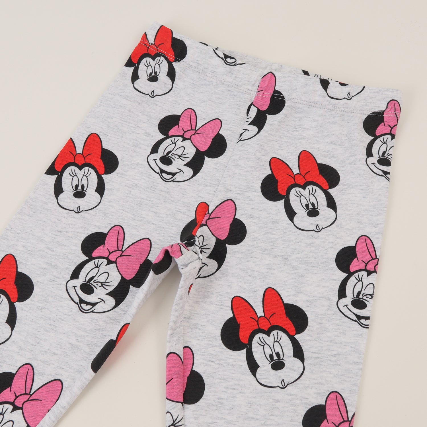 Calza Niña Gris Caras Minnie Disney